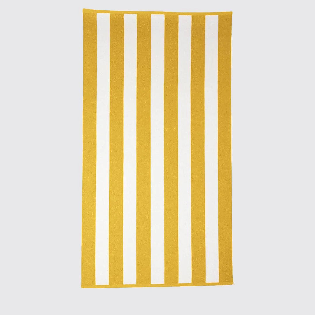 Cabana Stripes Beach Towel (Yellow)