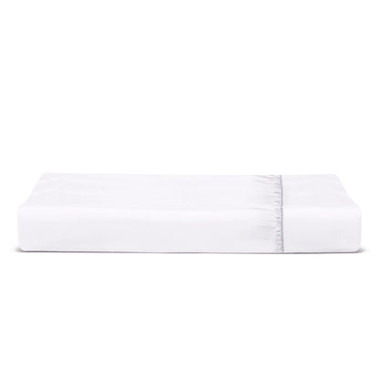 Percale Blanc Fitted Sheet